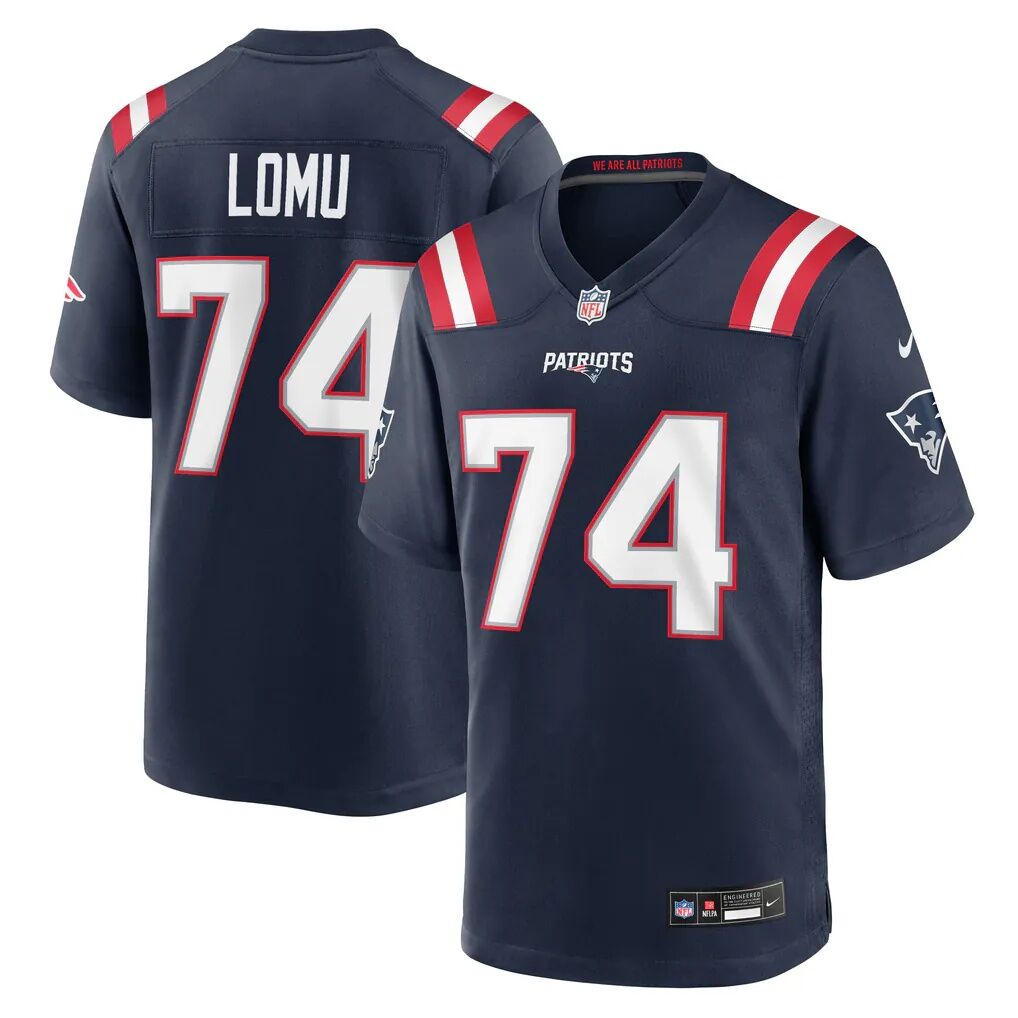 Caleb Lomu New England Patriots Nike Team Game Jersey