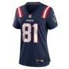 CJ Dippre New England Patriots Nike Women's Team Game Jersey - Navy - Alt1