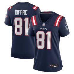 CJ Dippre New England Patriots Nike Women's Team Game Jersey - Navy - Front View