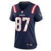 Romeo Doubs New England Patriots Nike Women's Team Game Jersey - Navy - Alt1