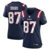 Romeo Doubs New England Patriots Nike Women's Team Game Jersey - Navy - Front View