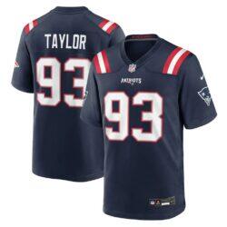 Leonard Taylor New England Patriots Nike Team Game Jersey - Navy - Front View