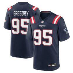 Eric Gregory New England Patriots Nike Team Game Jersey - Navy - Front View