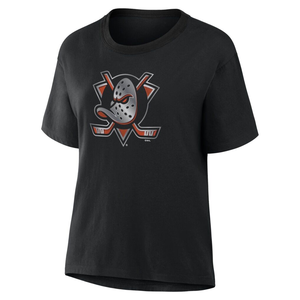 Anaheim Ducks Women's Metallic Mascot T-Shirt