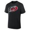 Carolina Hurricanes Metallic Mascot T-Shirt - Black - Detail View