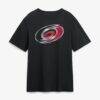 Carolina Hurricanes Metallic Mascot T-Shirt - Black - Front View