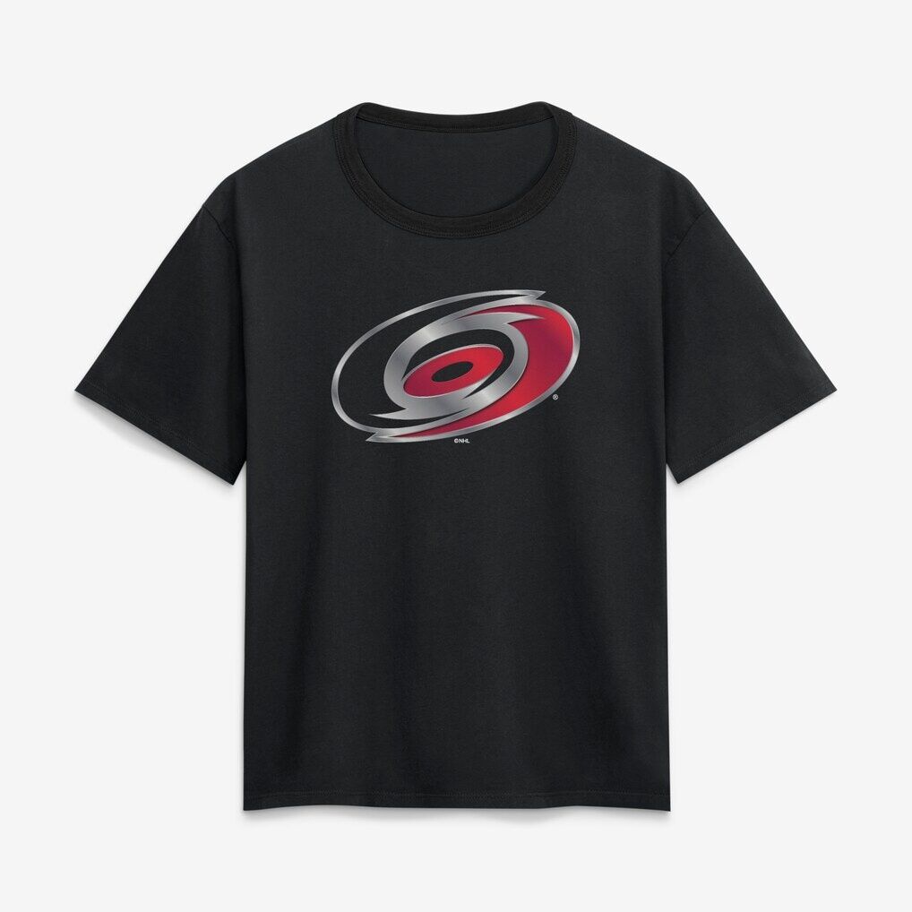 Carolina Hurricanes Women's Metallic Mascot T-Shirt