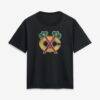 Chicago Blackhawks Women's Metallic Mascot T-Shirt - Black - Front View