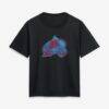 Colorado Avalanche Women's Metallic Mascot T-Shirt - Black - Front View