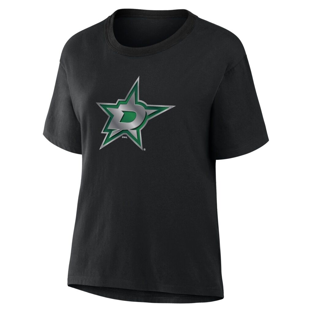 Dallas Stars Women's Metallic Mascot T-Shirt