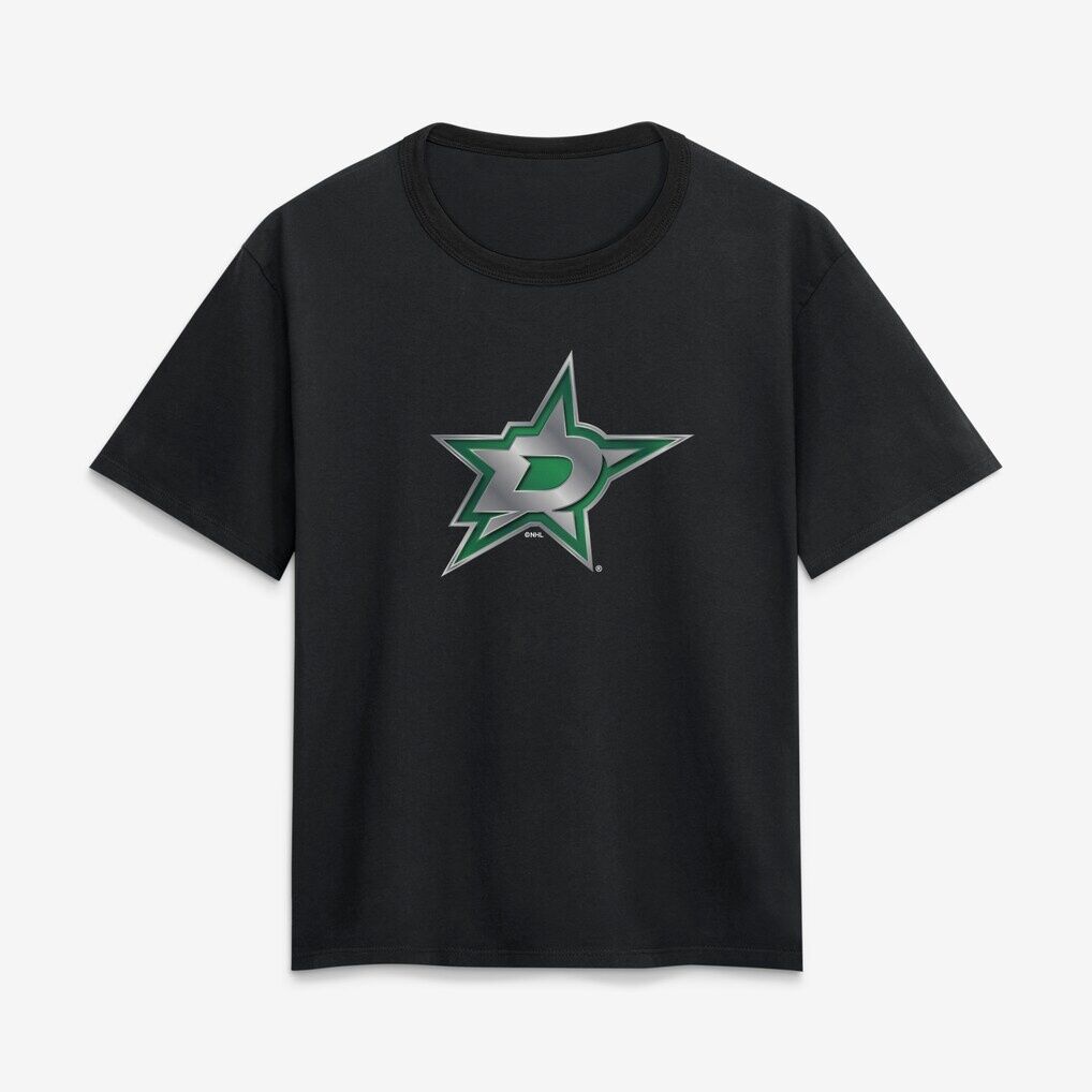 Dallas Stars Women's Metallic Mascot T-Shirt