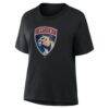 Florida Panthers Women's Metallic Mascot T-Shirt - Black - Detail View