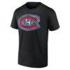 Montreal Canadiens Big & Tall Metallic Mascot T-Shirt - Black - Detail View