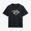 Nashville Predators Women's Metallic Mascot T-Shirt - Black - Front View