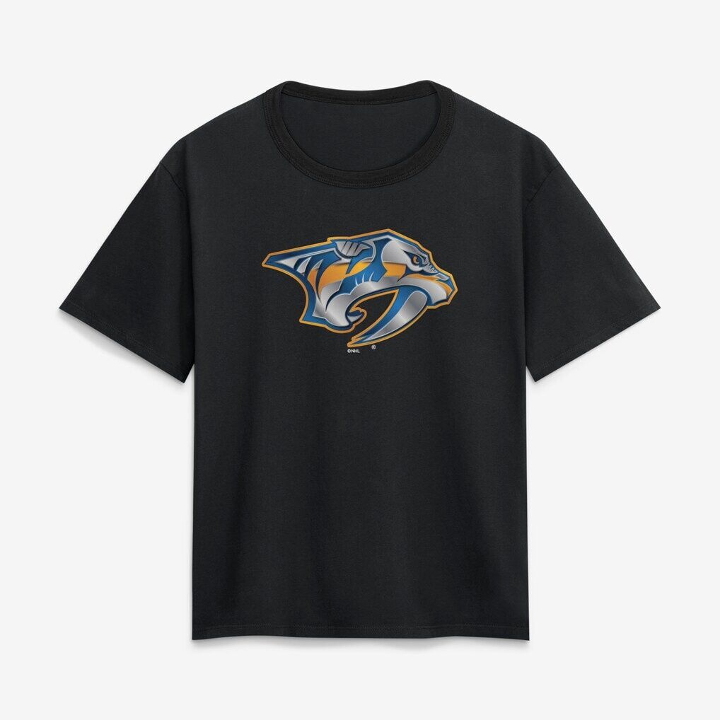Nashville Predators Women's Metallic Mascot T-Shirt