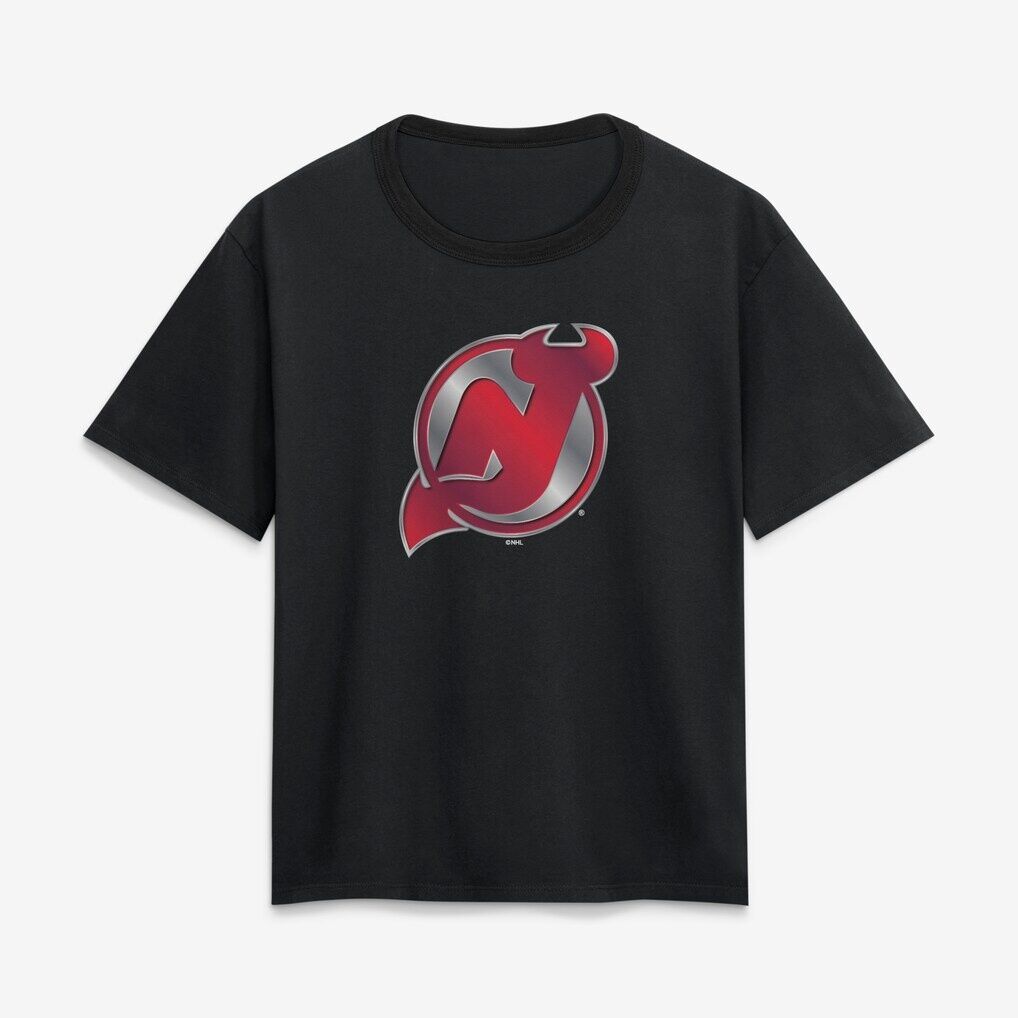 New Jersey Devils Women's Metallic Mascot T-Shirt