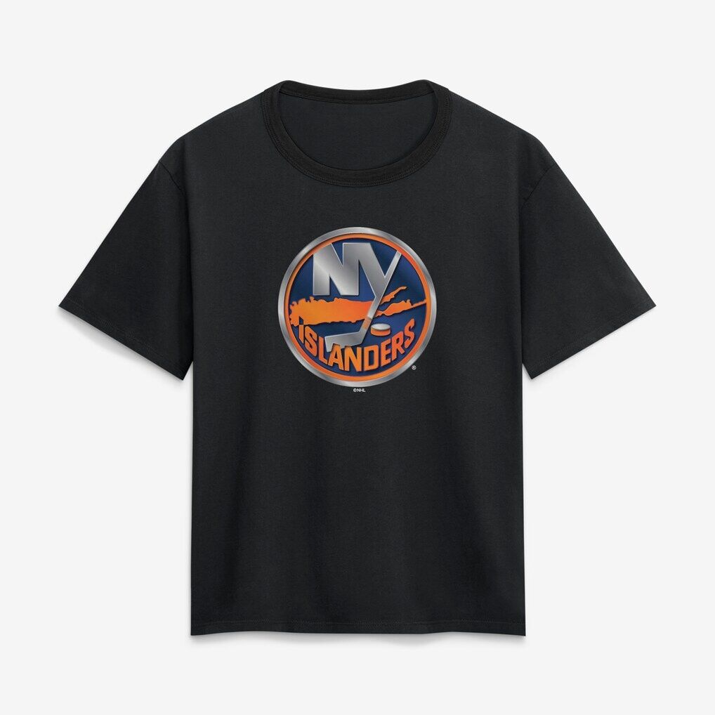 New York Islanders Women's Metallic Mascot T-Shirt