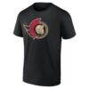 Ottawa Senators Big & Tall Metallic Mascot T-Shirt - Black - Detail View
