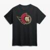 Ottawa Senators Big & Tall Metallic Mascot T-Shirt - Black - Front View