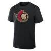 Ottawa Senators Metallic Mascot T-Shirt - Black - Detail View