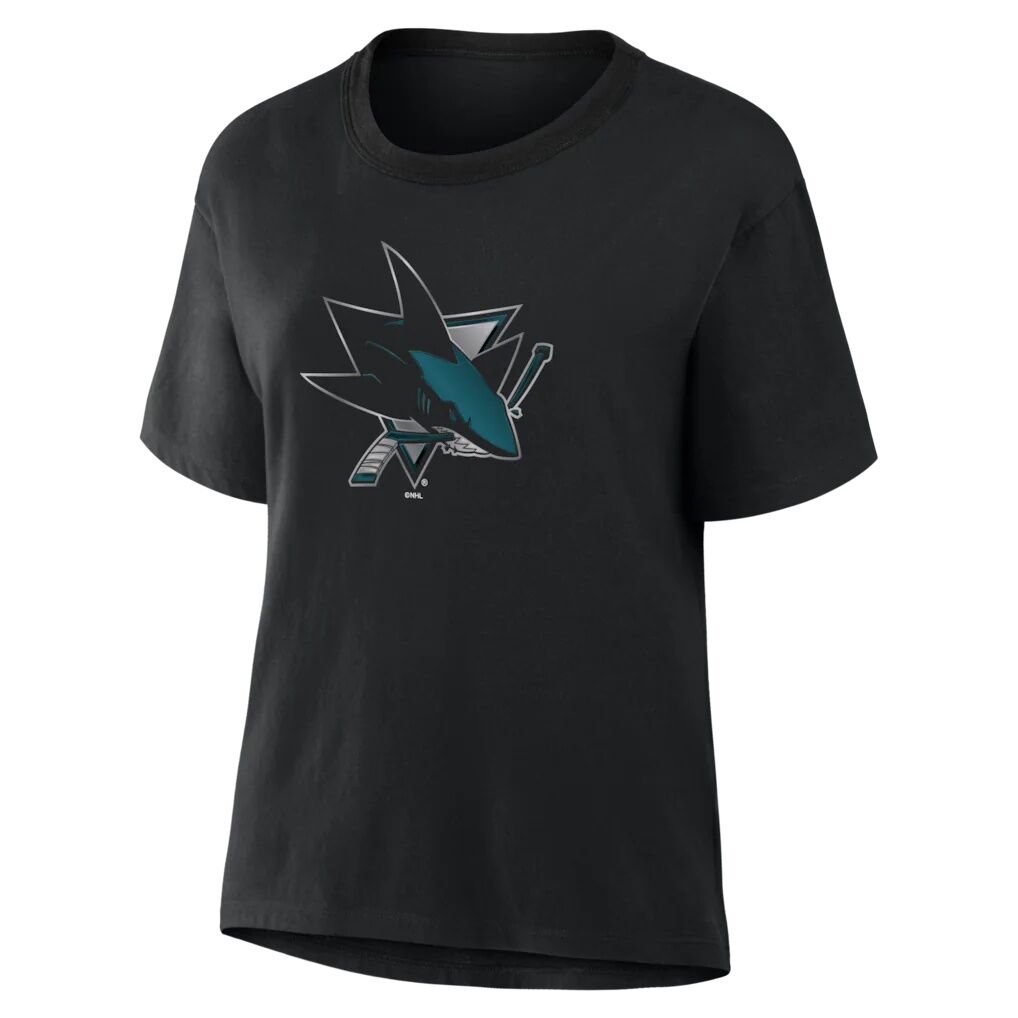 San Jose Sharks Women's Metallic Mascot T-Shirt