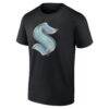 Seattle Kraken Big & Tall Metallic Mascot T-Shirt - Black - Detail View