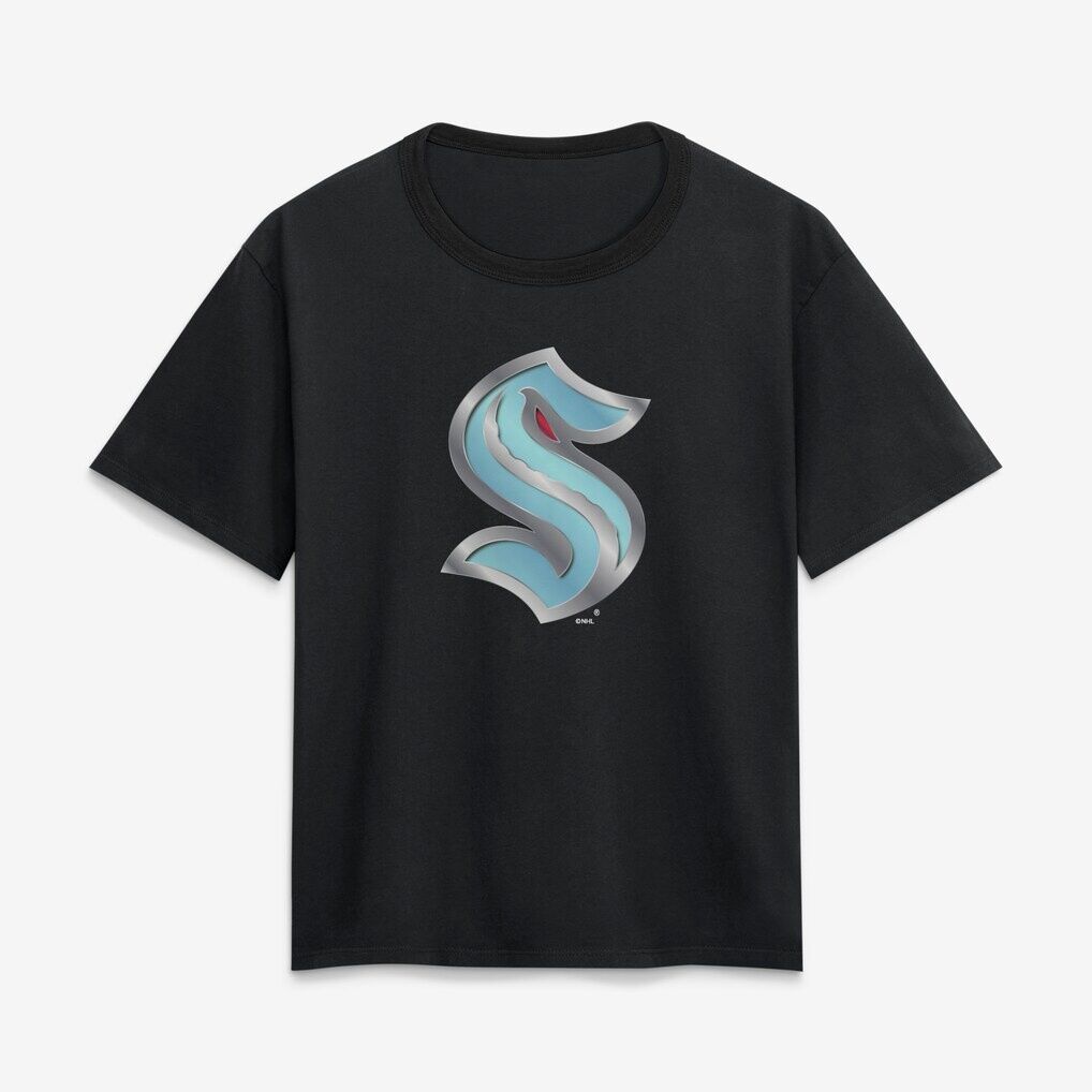 Seattle Kraken Women's Metallic Mascot T-Shirt