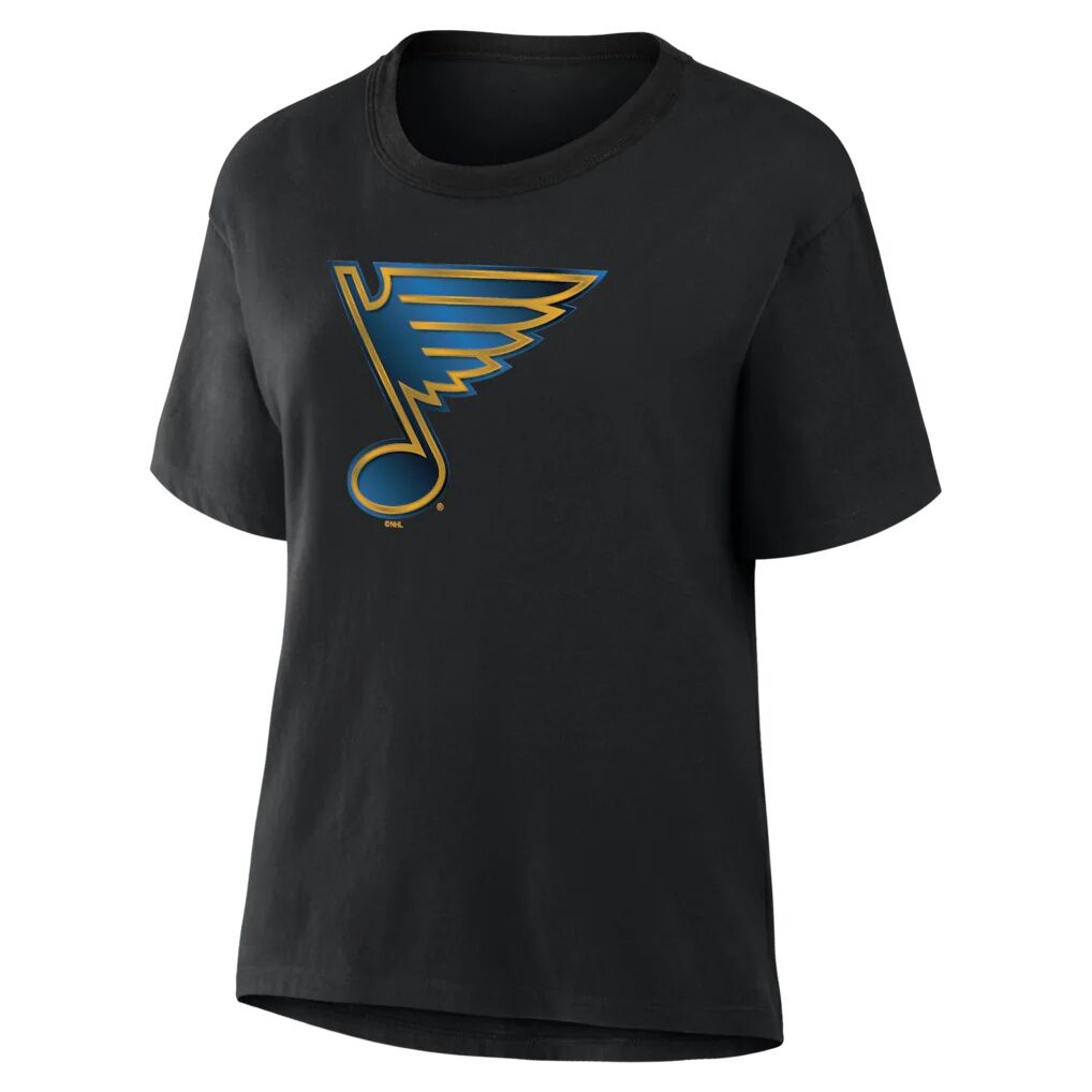 St. Louis Blues Women's Metallic Mascot T-Shirt
