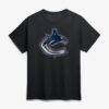 Vancouver Canucks Big & Tall Metallic Mascot T-Shirt - Black - Front View