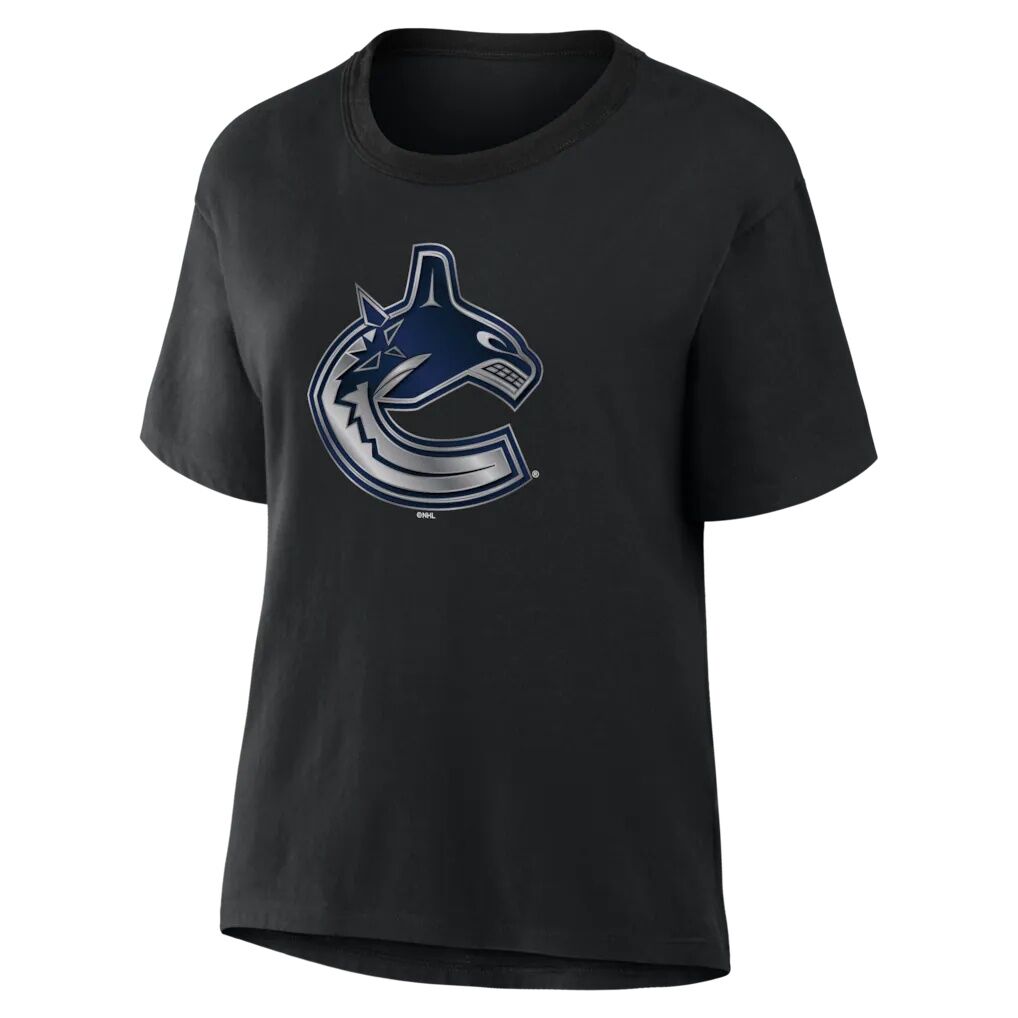 Vancouver Canucks Women's Metallic Mascot T-Shirt