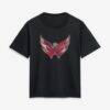 Washington Capitals Women's Metallic Mascot T-Shirt - Black - Front View