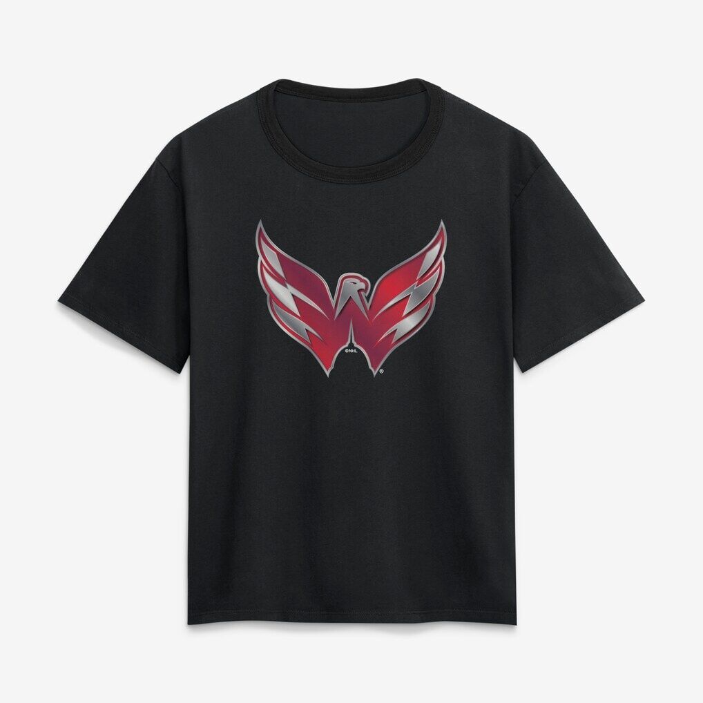Washington Capitals Women's Metallic Mascot T-Shirt