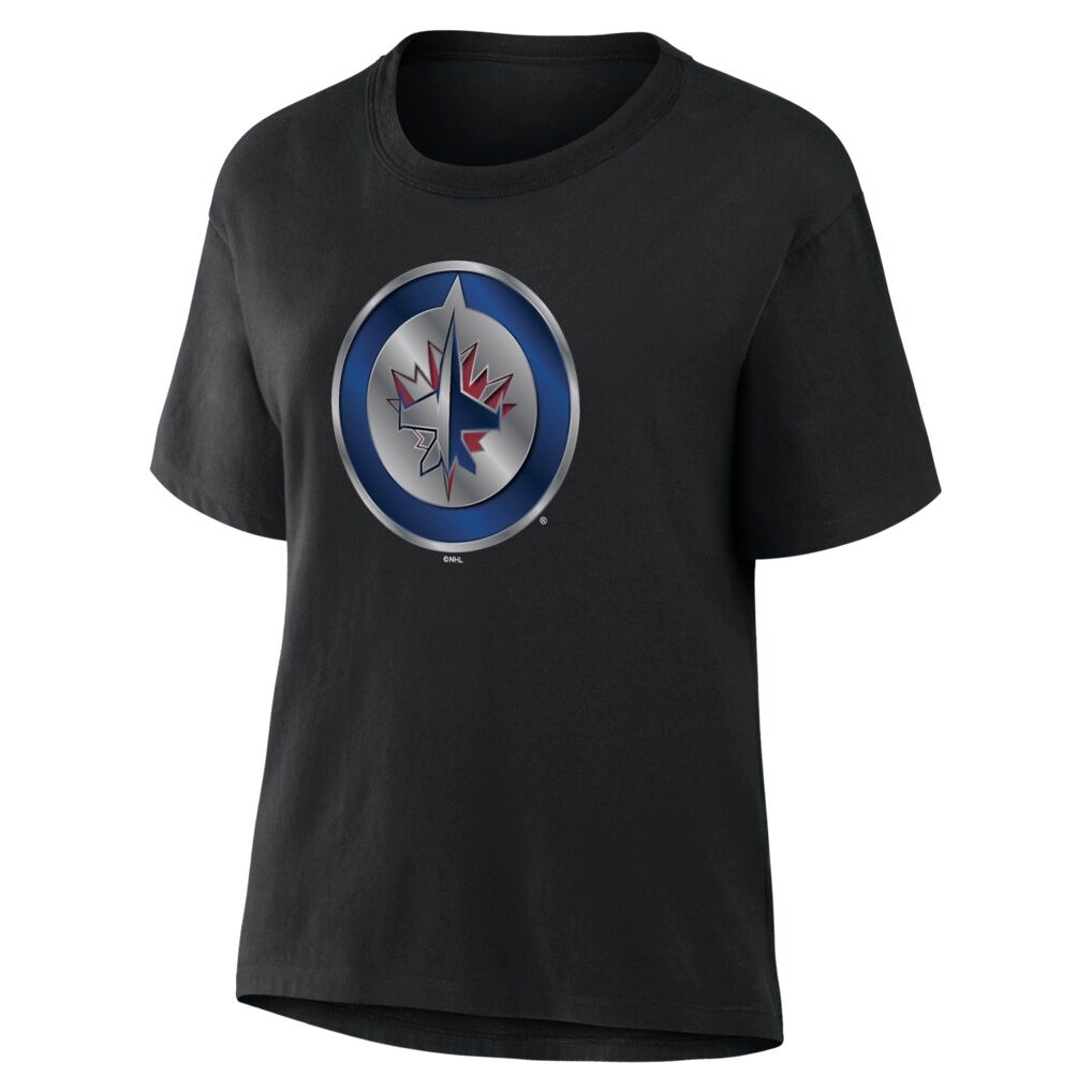 Winnipeg Jets Women's Metallic Mascot T-Shirt