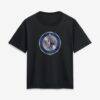 Winnipeg Jets Women's Metallic Mascot T-Shirt - Black - Front View