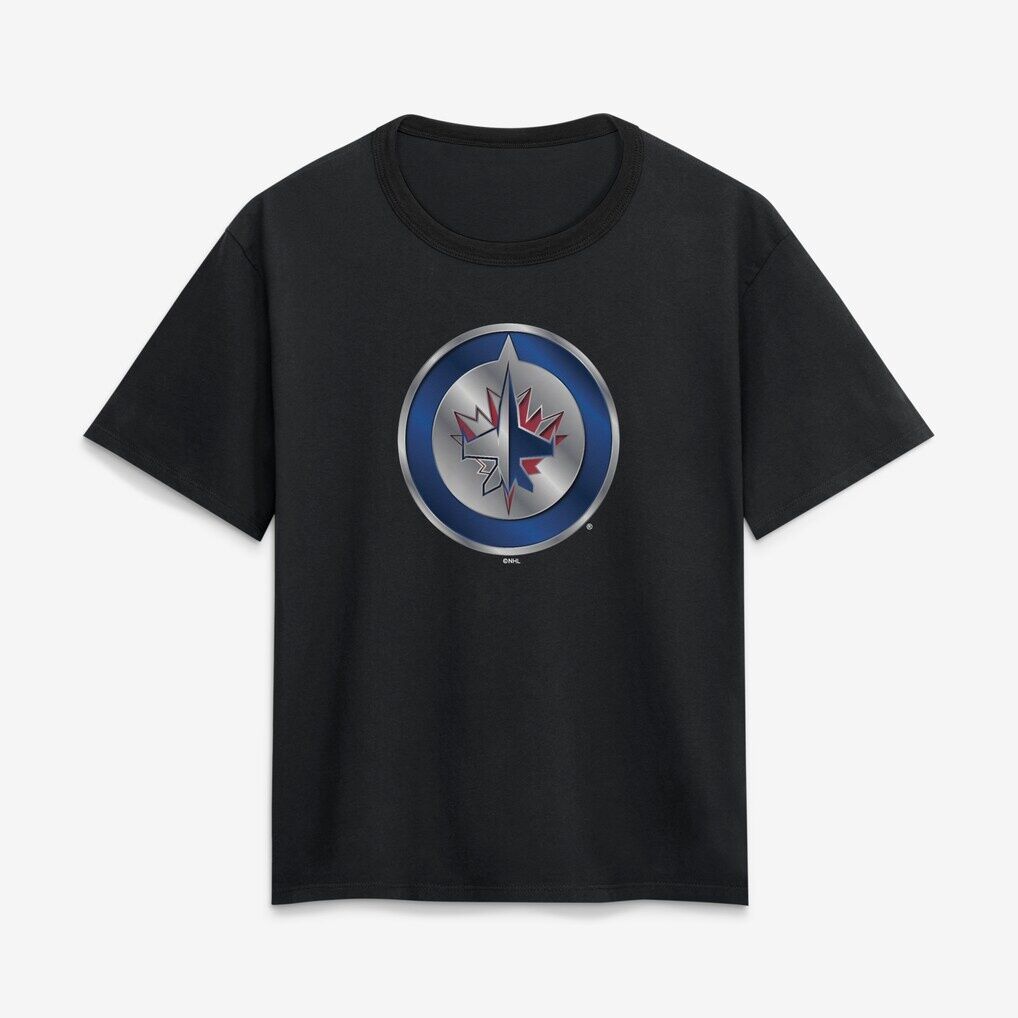 Winnipeg Jets Women's Metallic Mascot T-Shirt