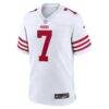 De'Zhaun Stribling San Francisco 49ers Nike Game Jersey - White - Side View
