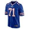 Jedrick Wills Jr. Buffalo Bills Nike Team Game Jersey - - Alt1