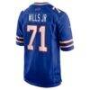 Jedrick Wills Jr. Buffalo Bills Nike Team Game Jersey - - Alt2
