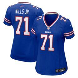 Jedrick Wills Jr. Buffalo Bills Nike Women's Team Game Jersey - - Front View