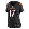 Noah Thomas Cincinnati Bengals Nike Women's Team Game Jersey - Black - Alt1