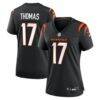 Noah Thomas Cincinnati Bengals Nike Women's Team Game Jersey - Black - Front View