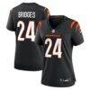 Trikweze Bridges Cincinnati Bengals Nike Women's Team Game Jersey - Black - Front View