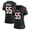 Cashius Howell Cincinnati Bengals Nike Women's Team Game Jersey - Black - Front View