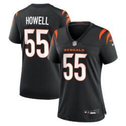 Cashius Howell Cincinnati Bengals Nike Women's Team Game Jersey - Black - Front View