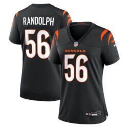 Garmon Randolph Cincinnati Bengals Nike Women's Team Game Jersey - Black - Front View