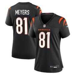 Dohnte Meyers Cincinnati Bengals Nike Women's Team Game Jersey - Black - Front View