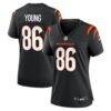 Colbie Young Cincinnati Bengals Nike Women's Team Game Jersey - Black - Front View