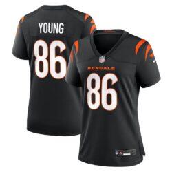 Colbie Young Cincinnati Bengals Nike Women's Team Game Jersey - Black - Front View