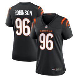 Landon Robinson Cincinnati Bengals Nike Women's Team Game Jersey - Black - Front View