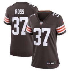 D'Angelo Ross Cleveland Browns Nike Women's Team Game Jersey - Brown - Front View